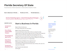 Tablet Screenshot of floridasecretaryofstate.com